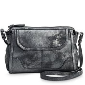 《FRYE》Mel Metallic Crossbody Bag